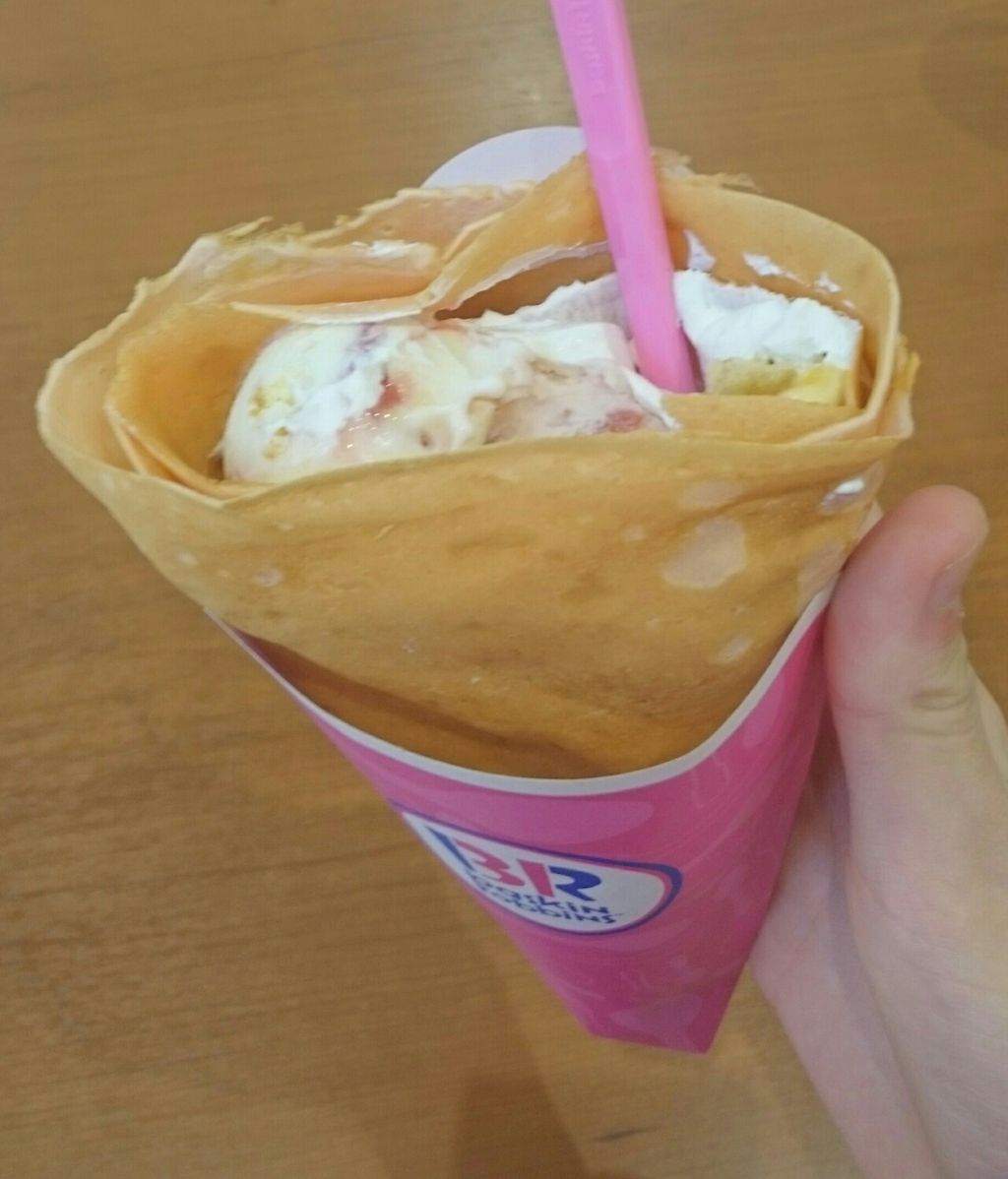 ストロベリーミルクティー クレープ サーティワンアイスクリーム ヒサノの10秒スイーツブログ