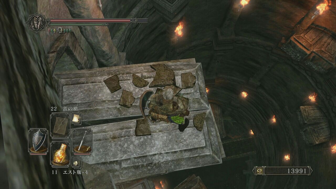 145 ダークソウル２攻略聖人墓所その３結晶トカゲの倒し方と破裂亡者の突破方法 ポヨンのゲーム攻略トロフィー獲得情報ブログ