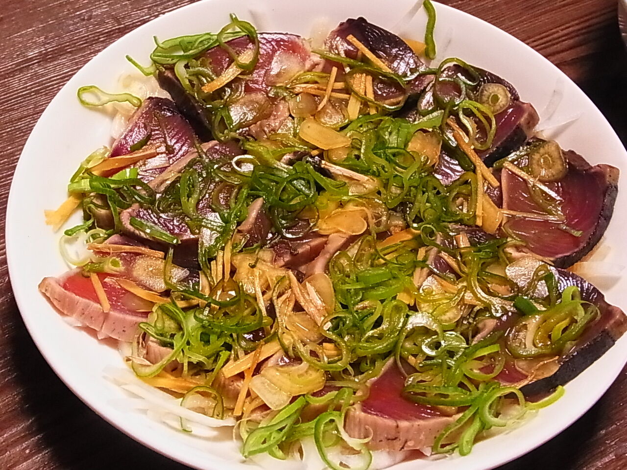 鰹のタタキ かぼす すだち パパでも簡単な楽しい料理