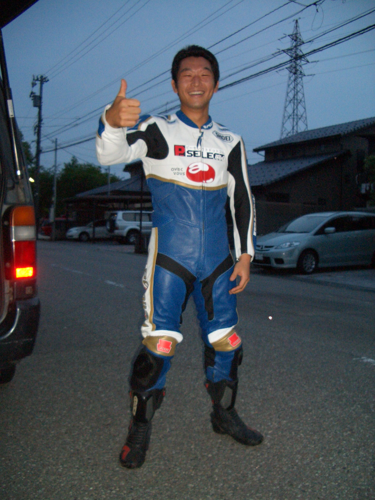 レーシングスーツ （皮ツナギ） : 燃えるバイクレーサー