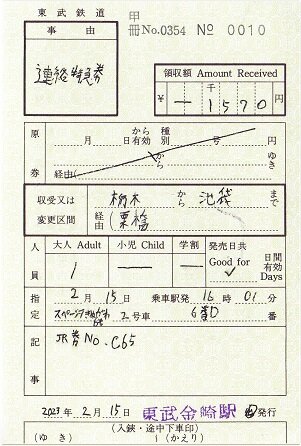 東武日光線 東武金崎 : 厚紙散歩