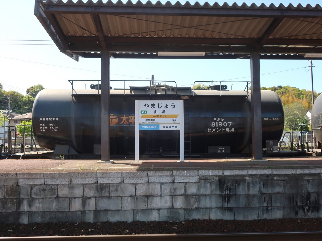 三岐鉄道三岐線 山城 : 厚紙散歩