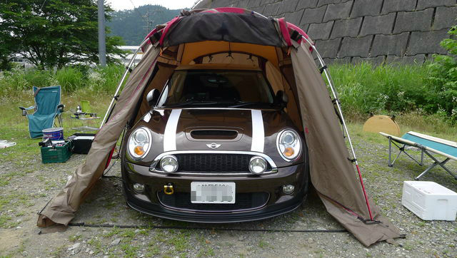 Miniでキャンプ ミニ友と梅雨の晴れ間に行ってきました 会長の趣味いろいろblog