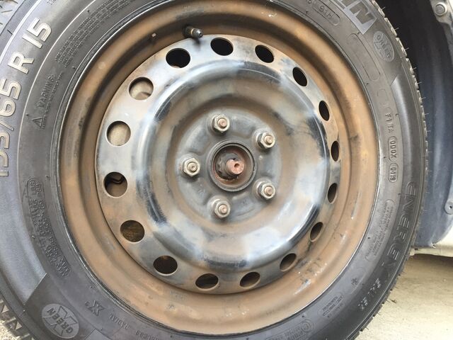 15年間ノーメンテの純正スチール 鉄チン ホイールを磨いてみた 会長の趣味いろいろblog 15年間ノーメンテの純正スチール 鉄チン ホイールを磨いてみた 会長の趣味いろいろblog