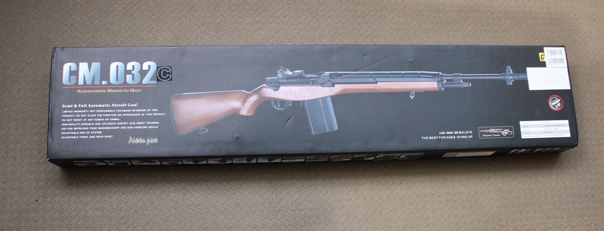 ジャンク】CYMA・M14 電動ガン用 ウッドストック のみ 木スト 合板製