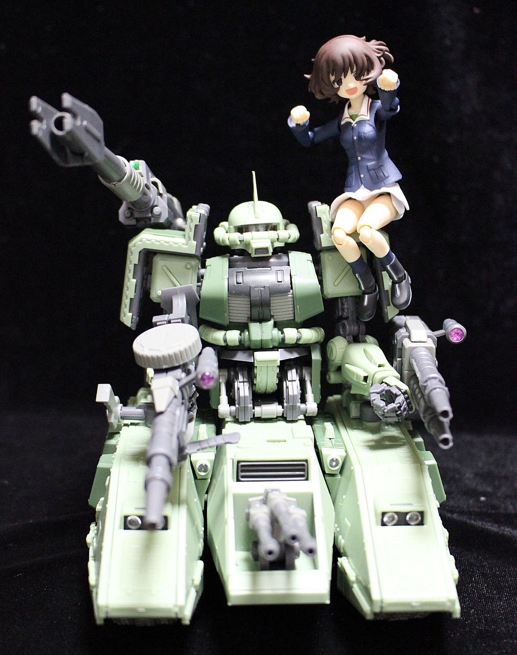 1/100 MS-06V ザクタンク パチ組み完成。 : りぅまるのにっき ﾂｳﾞｧｲ