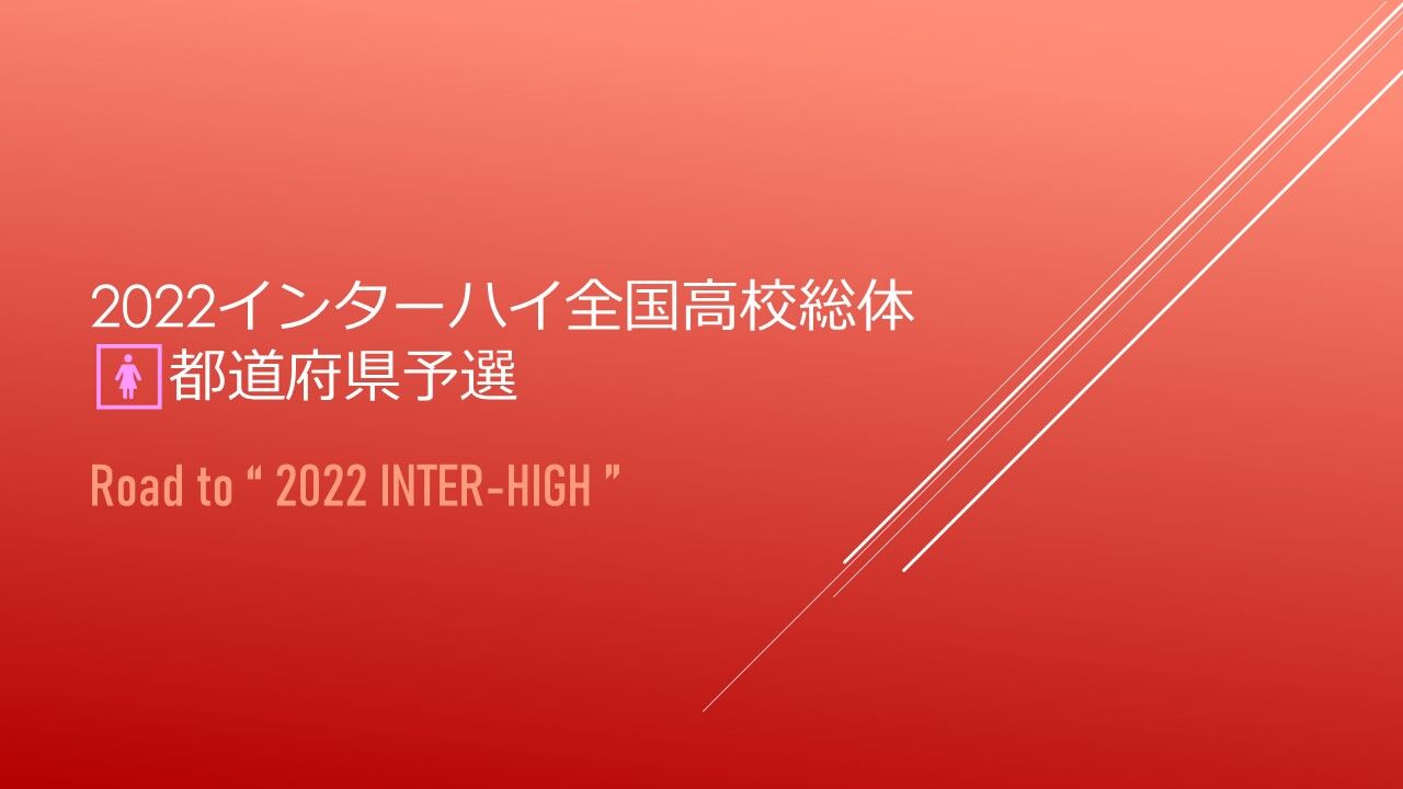 22インターハイ全国高校総体 都道府県予選 完全版 最終更新7 23 ソフトテニヌの王女様の小部屋