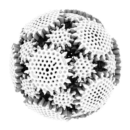 3dプリンター球体歯車 3dプリンターログ