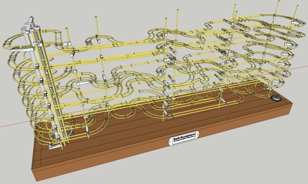 幻想的な3dプリントローリングボール ローラーコースター 3dプリンターログ 幻想的な3dプリントローリングボール ローラーコースター 3dプリンターログ