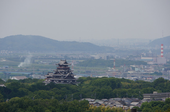 大岩山展望所からの伏見桃山城