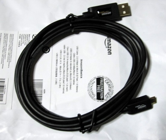 Amazon USBケーブル