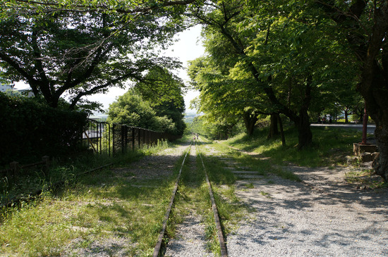 インクラインの線路