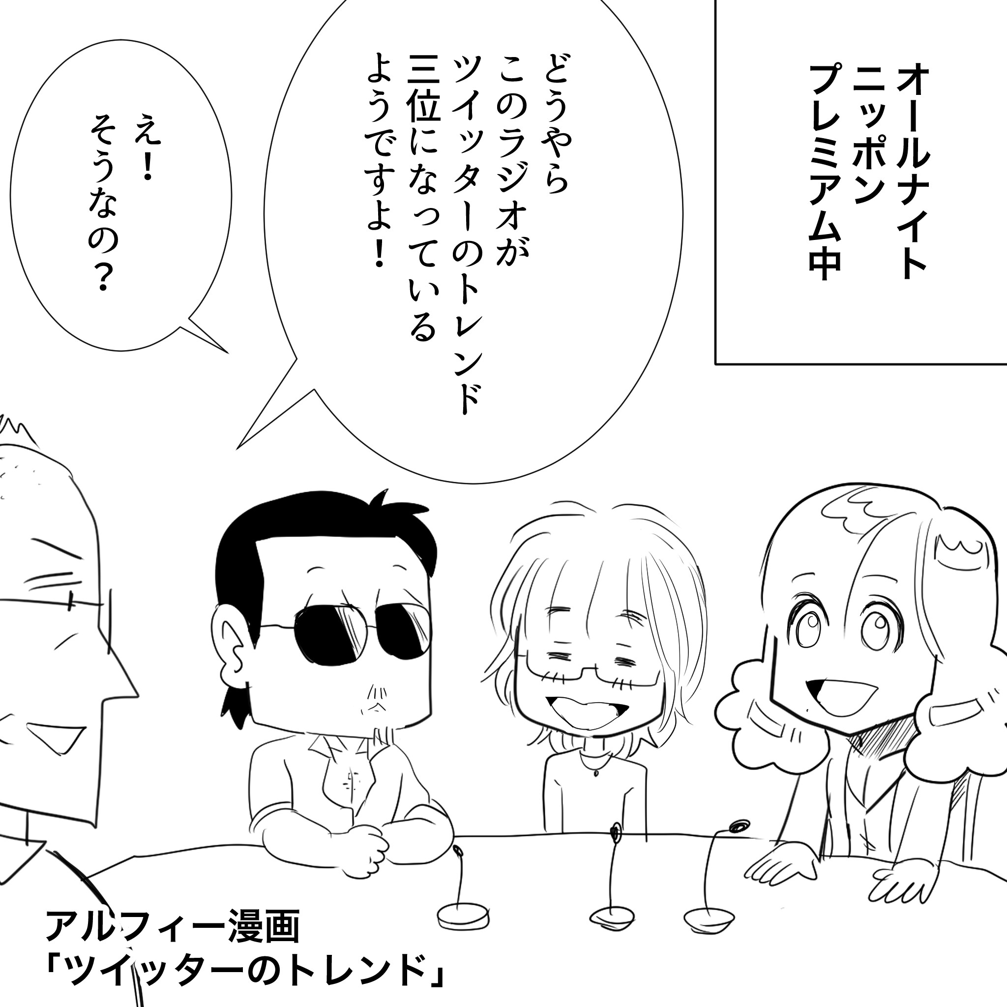 ツイッターのトレンドアルフィー1