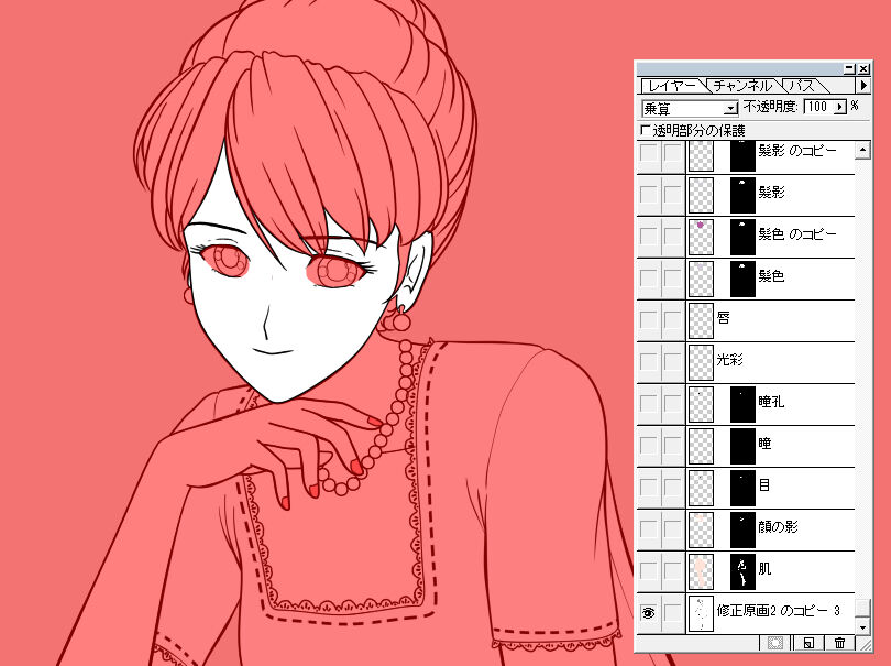 久しぶりに イラストcgを描いてみた その2 Wataruのあれやこれやの記録