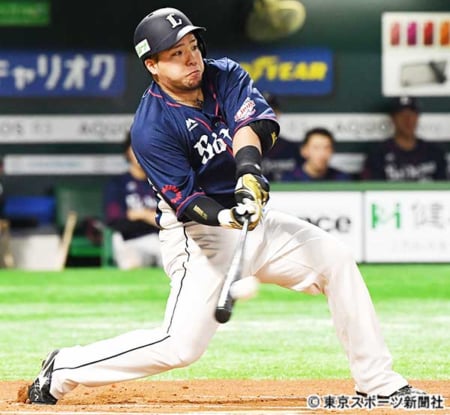 野球 西武 山川 今季は広角 三冠王フォーム アジアの鷹 野球 西武 山川 今季は広角 三冠王フォーム アジアの鷹