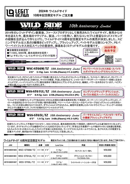 ワイルドサイド10周年記念限定モデル : ダックのBLOG ワイルドサイド10周年記念限定モデル : ダックのBLOG