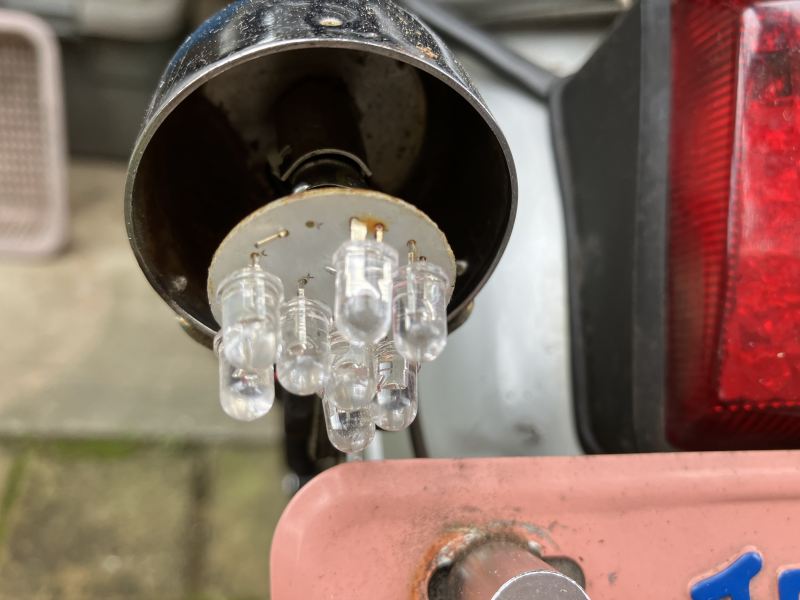 ウインカーLED電球の交換 : ホンダTL125イーハトーブ整備と