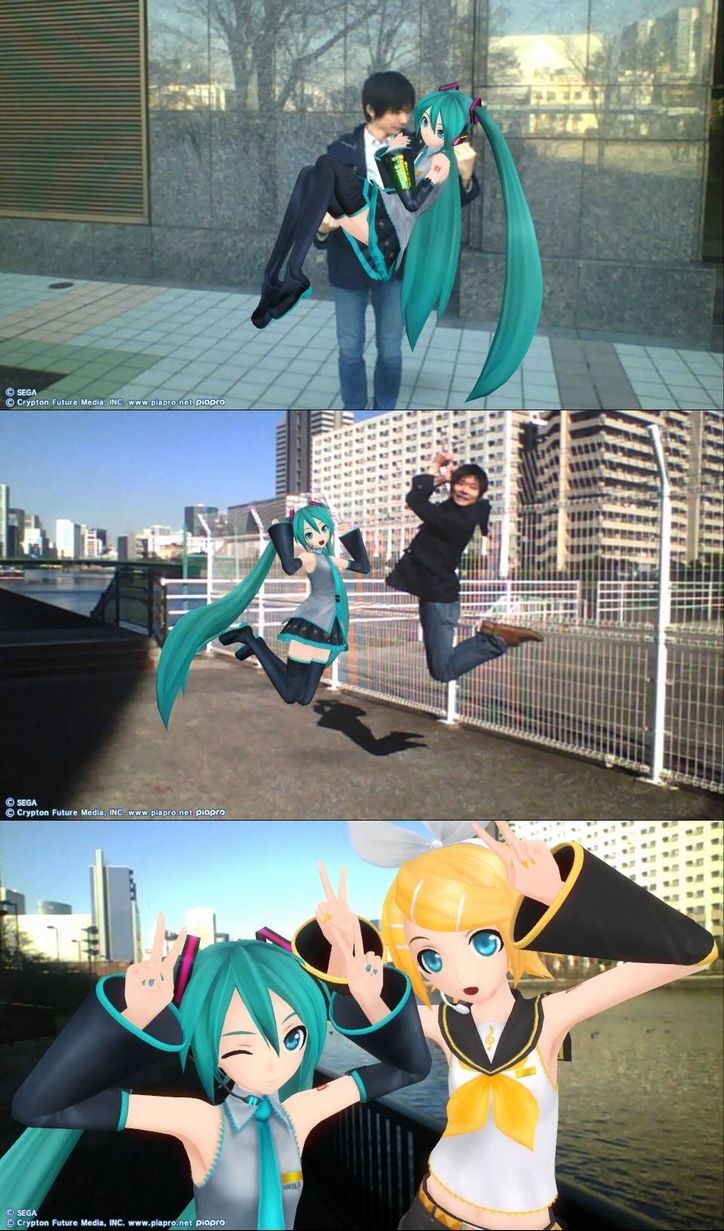 初音ミクをお姫様だっこ 初音ミク Diva F 2nd Psvita版のar機能が強化 最新pvも公開 ゲームかなー