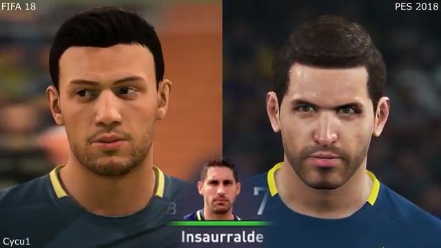 Fifa18 ウイイレ18 比較映像公開 やっぱウイイレの方が似てる 笑 ゲームかなー