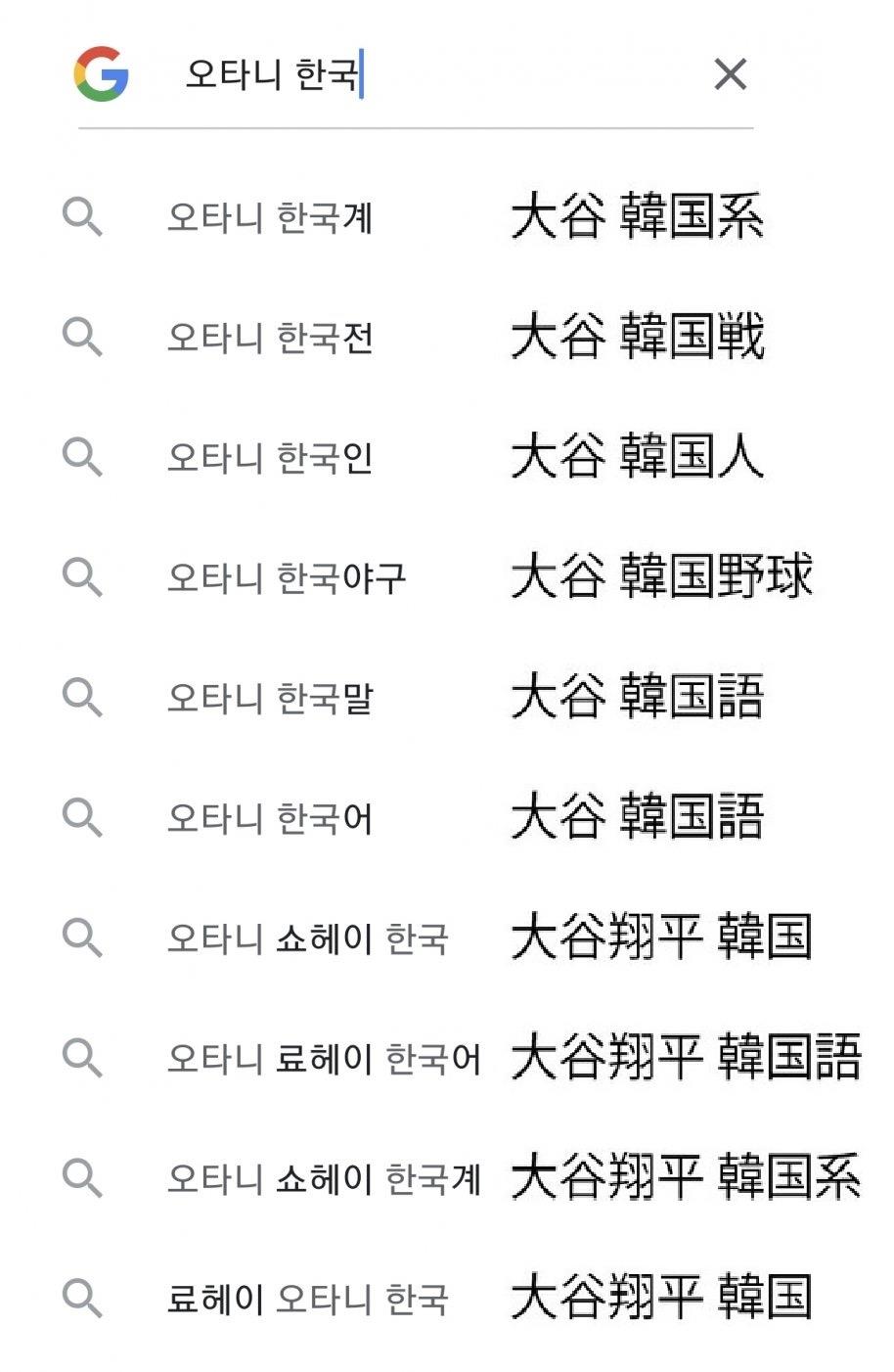 大谷翔平 大谷 韓国系 で検索する人たちが急増 ゲームかなー 大谷翔平 大谷 韓国系 で検索する人たちが急増 ゲームかなー