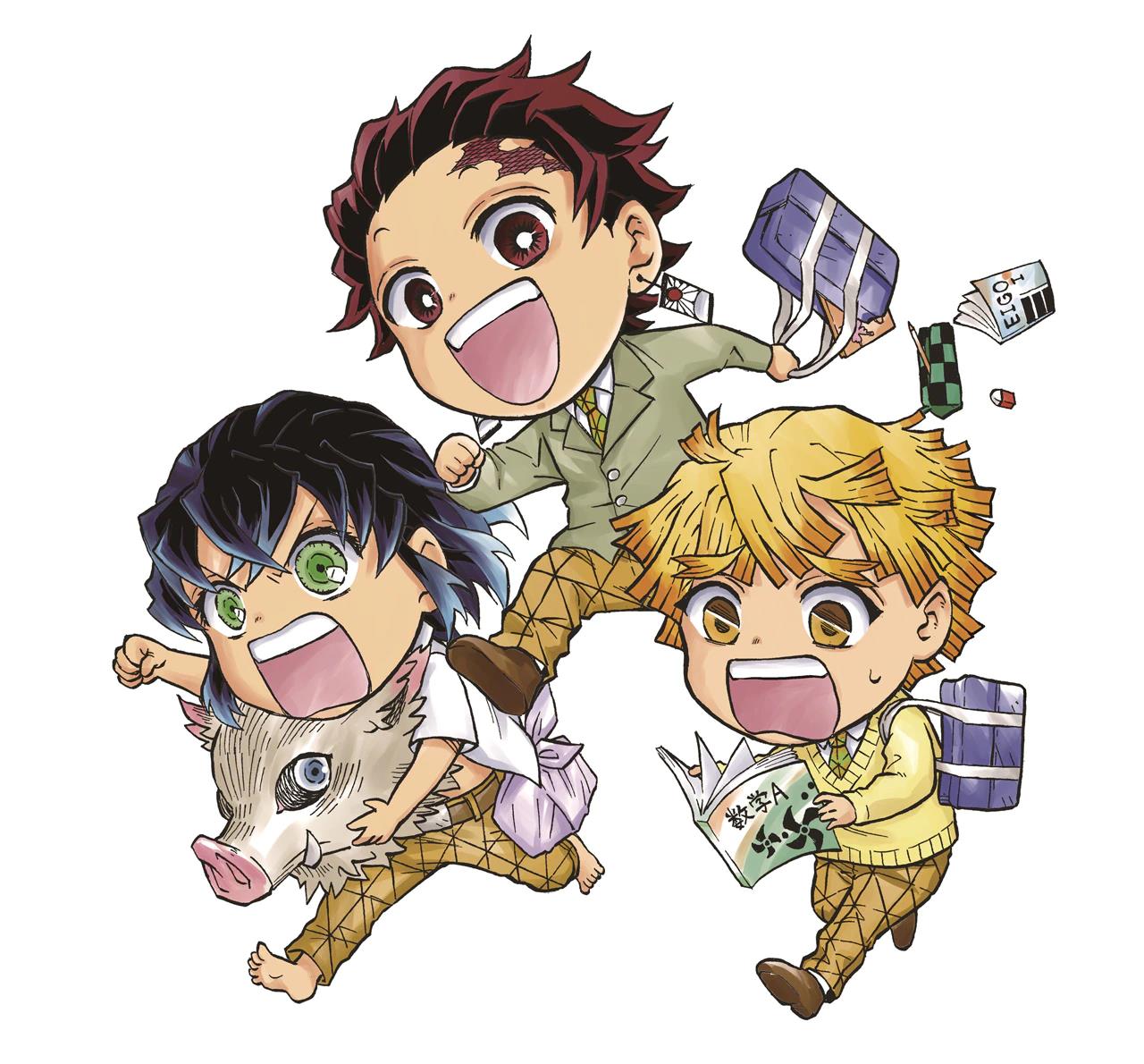 鬼滅の刃 スピンオフ キメツ学園 連載決定 って違う人が描くんか ゲームかなー