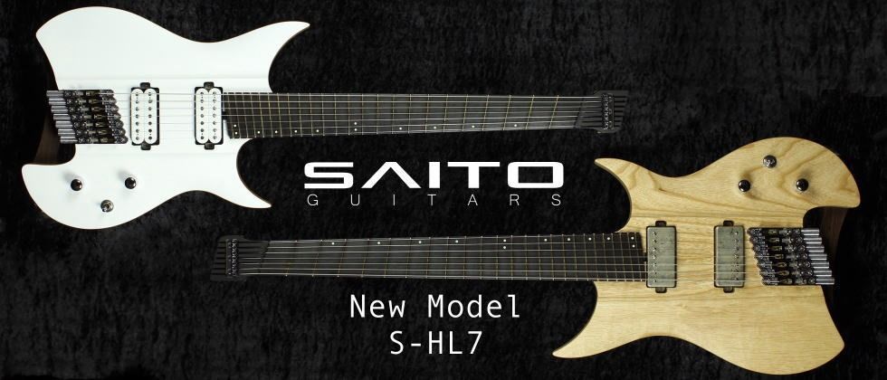 SAITO GUITARSから7弦ファンフレットのヘッドレスギターが登場 SAITO GUITARSから7弦ファンフレットのヘッドレスギターが登場