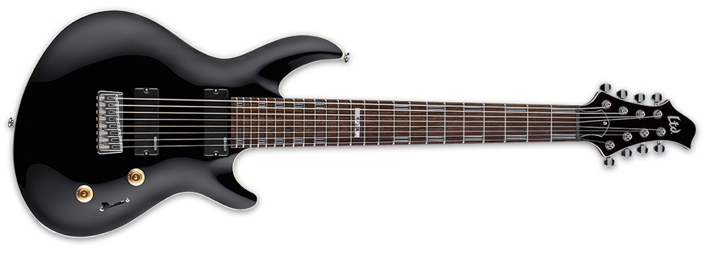 LTD ( エルティーディー ) TE-417 Black Satin 7弦ギター 送料