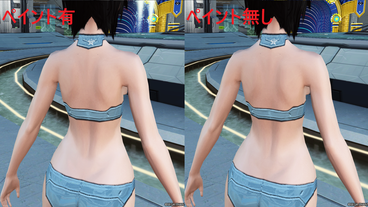 日焼け跡ボディペイントの応用例 Cuore 情報部