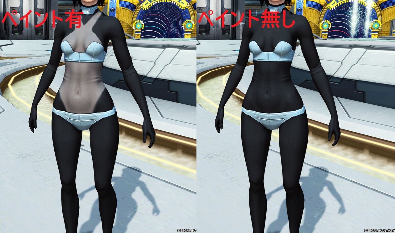 日焼け跡ボディペイントの応用例 Cuore 情報部