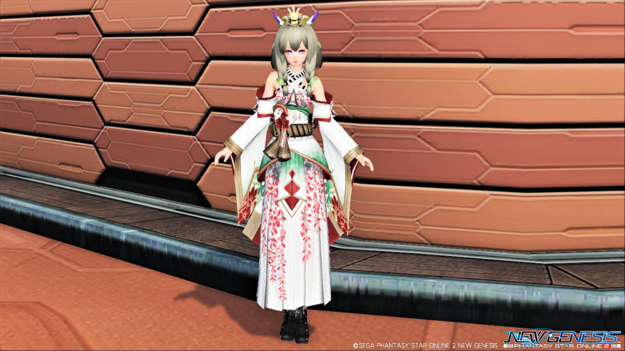 Pso2 Ngs Arksコーディネート部 Pso2 煌蝶春風 ｏｕ 藤花姫 ｂａ のコーデ