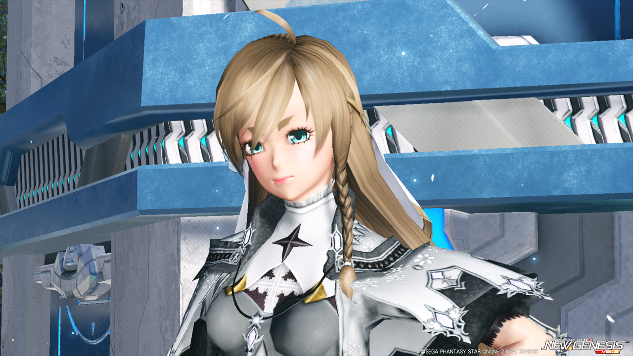 《PSO2･NGS》ARKSコーディネート部｡:《PSO2》♡プリムラ[Ou]＋ゴシック風ワンピ[Ba]のコーデ