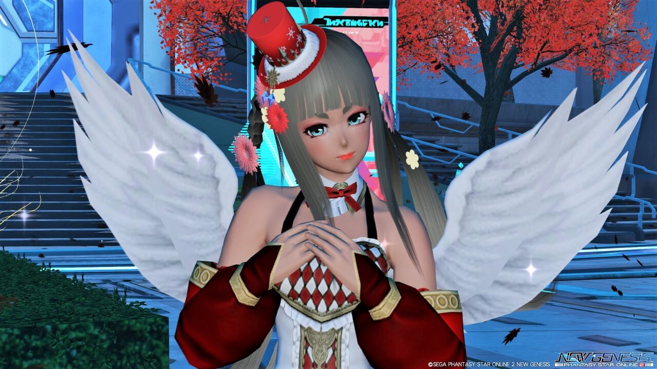 《PSO2･NGS》ARKSコーディネート部｡:《PSO2》♡ラクスバラディー[Ou]でクリスマス風コーデ2パターン