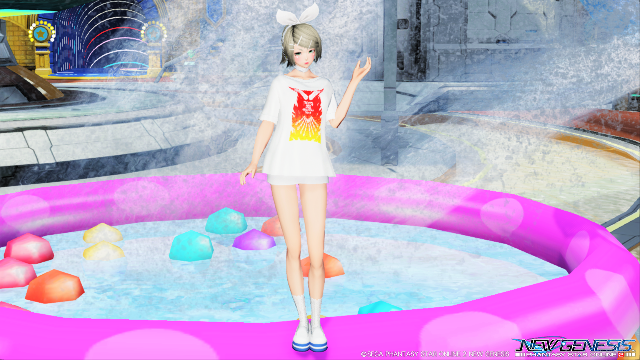 《PSO2･NGS》ARKSコーディネート部｡:《PSO2》♡アークス祭2016シャツ[Ou]＋MFDB[Ba]のコーデ