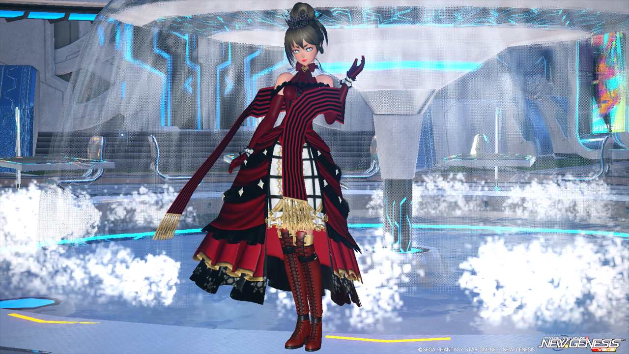 《PSO2･NGS》ARKSコーディネート部｡:《PSO2》♡スターリー[Ou]＋スターリー[Ba]のハートの女王風コーデ