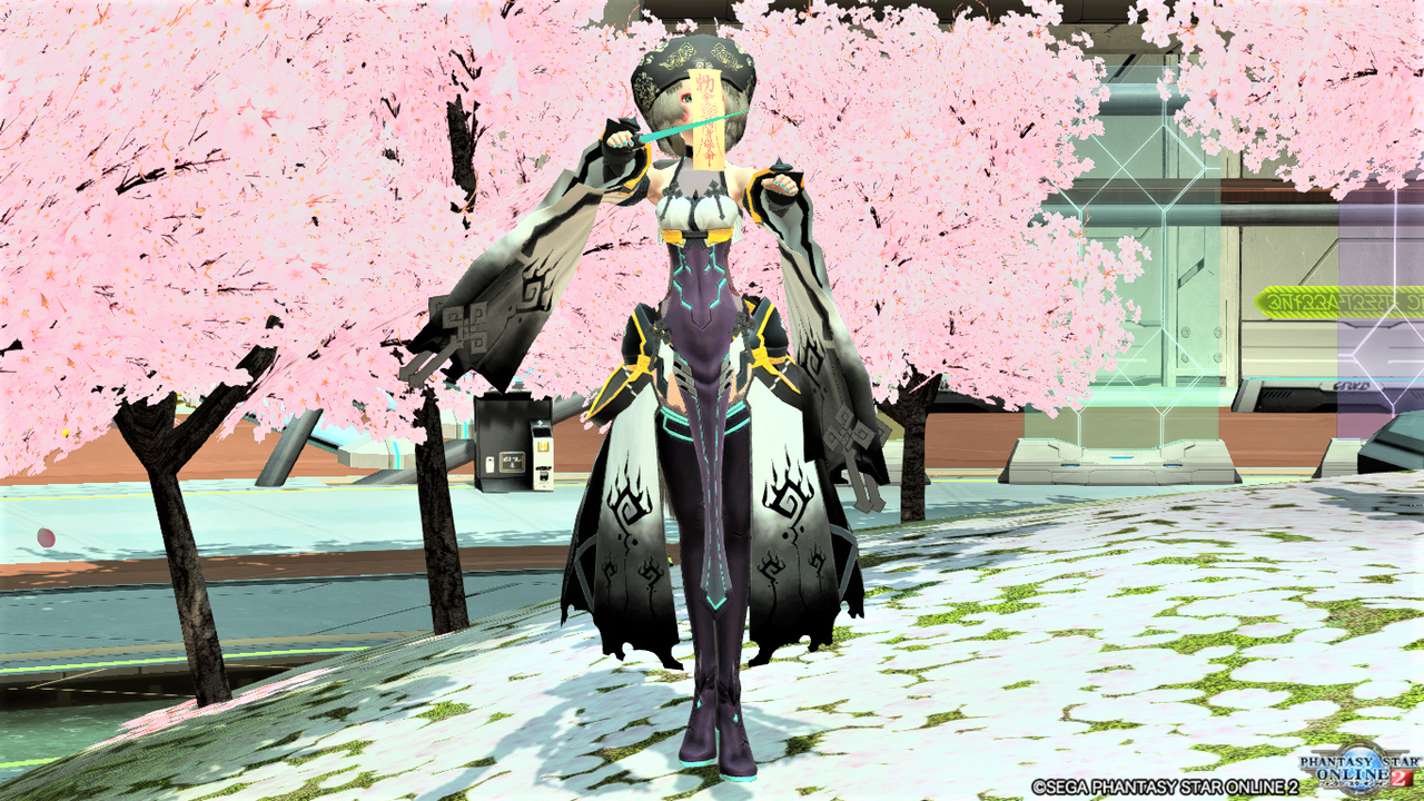 《PSO2･NGS》ARKSコーディネート部｡:《PSO2》♡オニツキ[Ou]＋エヴィル[Ba]で殭屍風コーデ