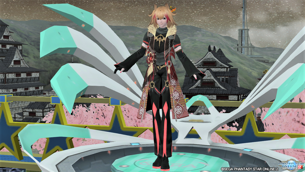Pso2 Arksコーディネート部 Pso2 イロドリm ｏｕ ノクス ｂａ のコーデと髪型
