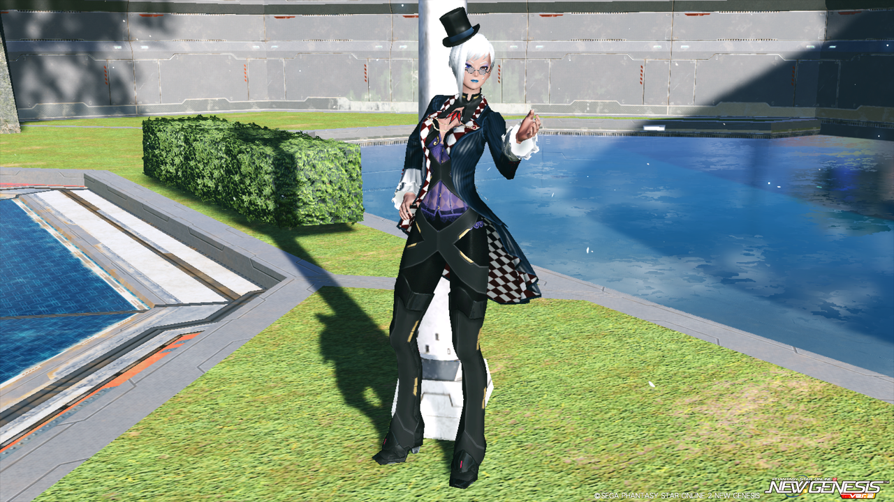 《PSO2･NGS》ARKSコーディネート部｡:《PSO2》 アーベント[Ou]＋ロード戦闘衣F[Ba]のコーデ