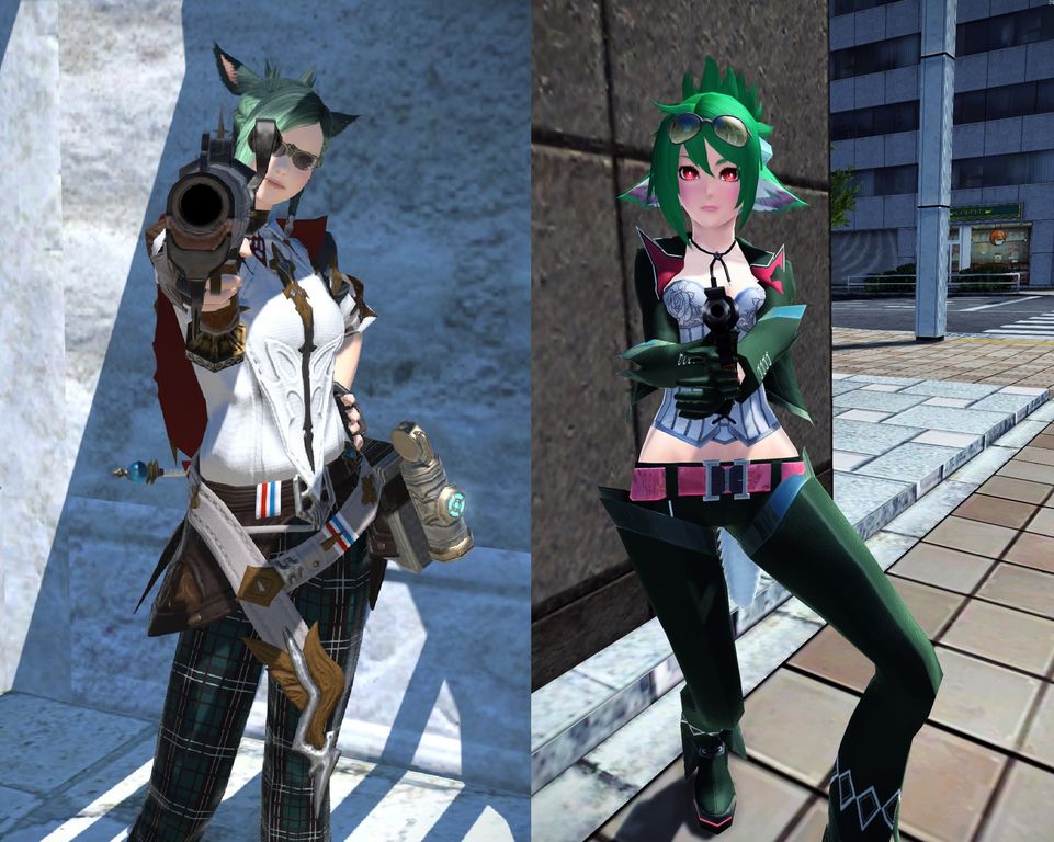 Pso2 二人でばきゅーん Ff14 ぷそから