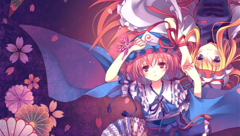 Vitaアニメ壁紙box 東方project 幽々子 紫