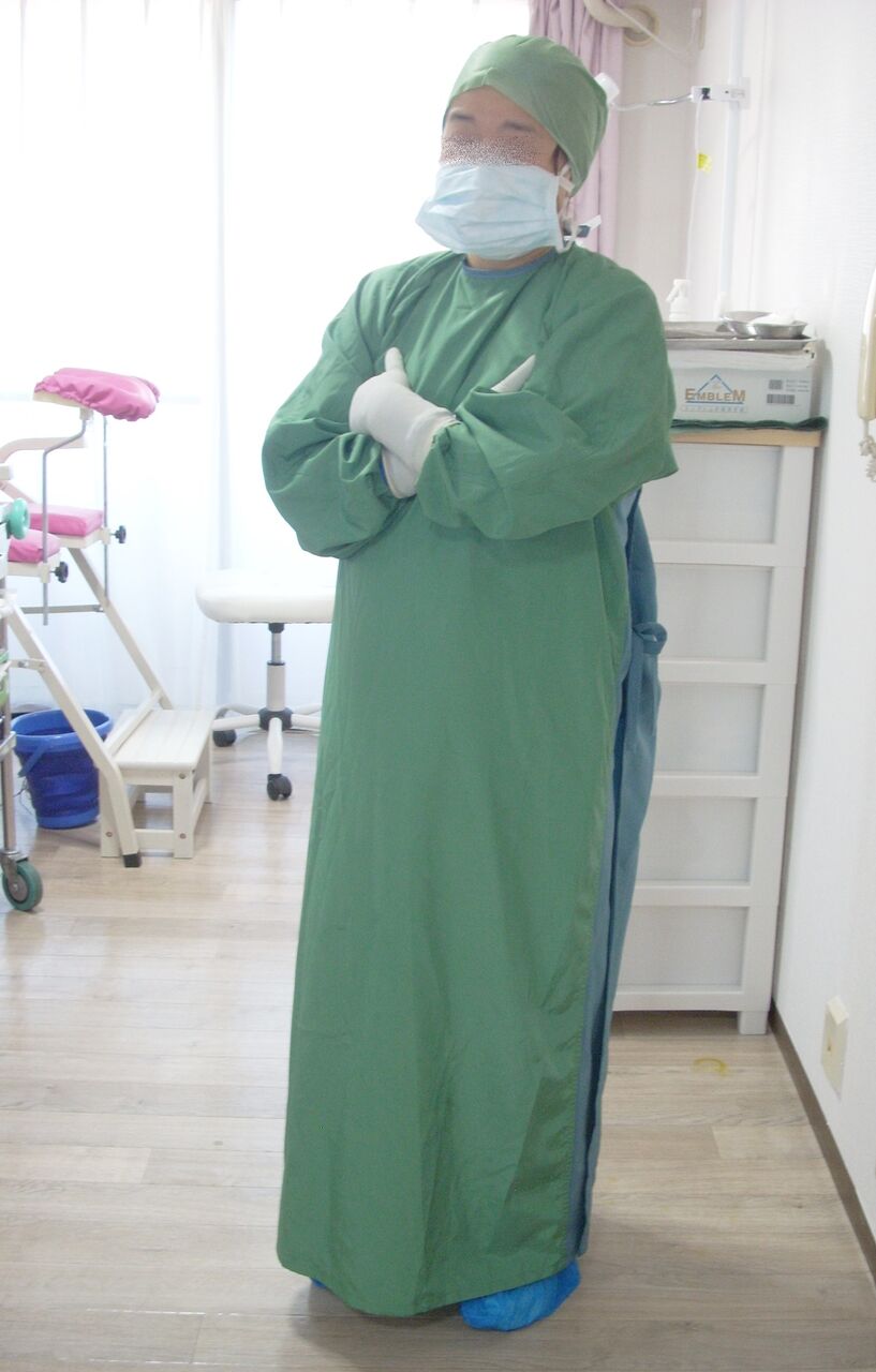 国内より わがパートナーの手術着コスプレと模擬医療プレイ 丸太いずみの医療 フェチ 女装時々sm