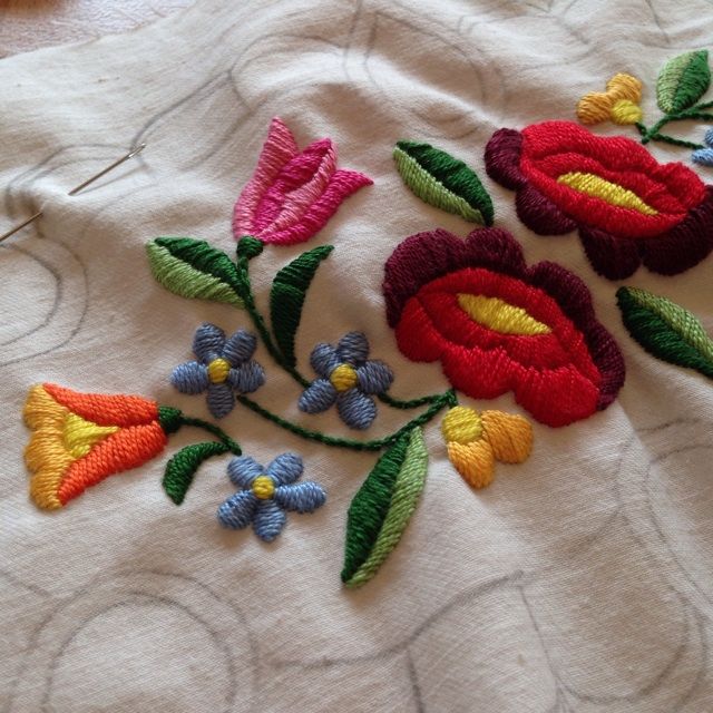 カロチャ刺繍（ハンガリー刺繍） : ぼちぼち日記