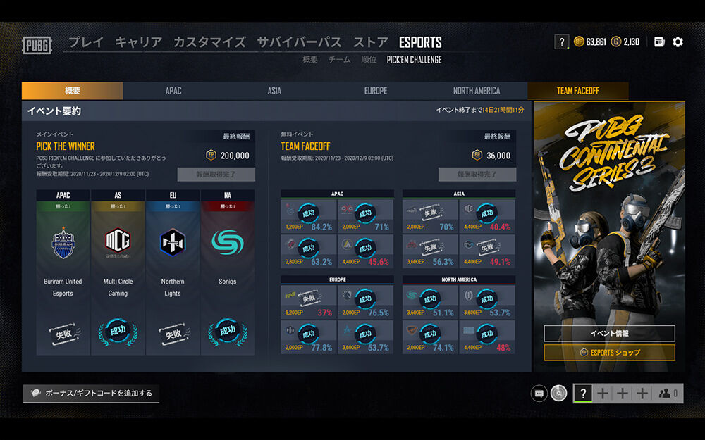 ピッケム結果と来年のpubg大会は韓国現地で8週間ってやば Pubgプレイ日記とか