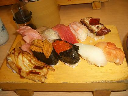 那珂湊すし屋にて