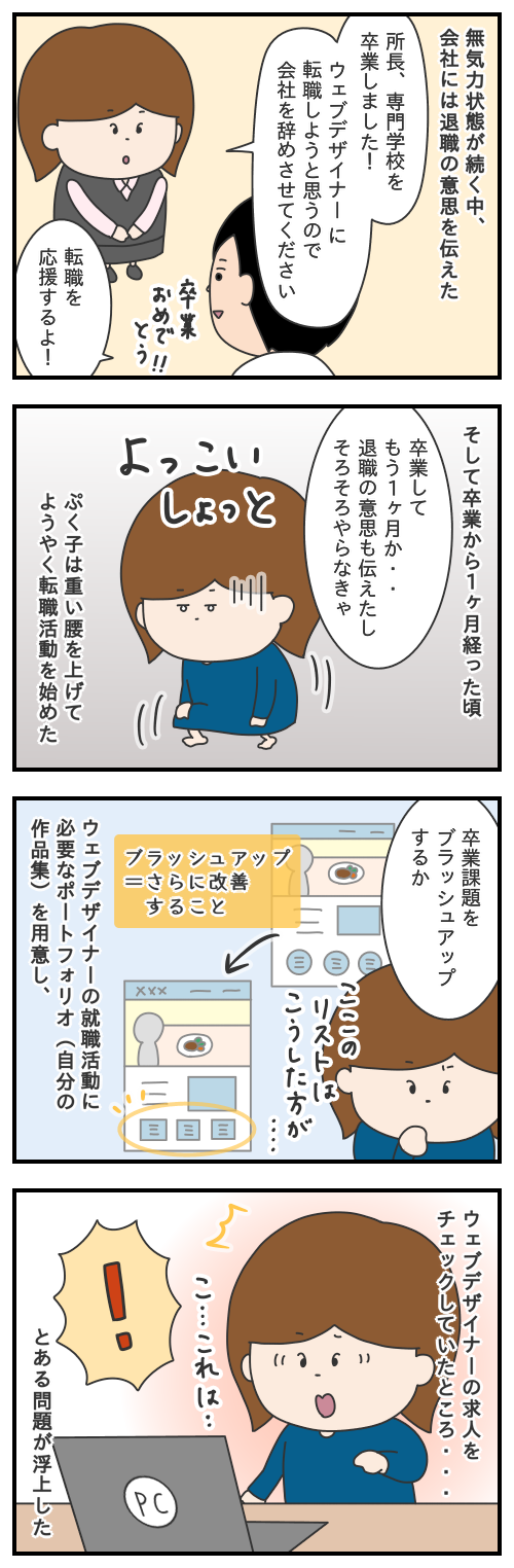 703.転職活動開始！/Webデザイナーへの道のり