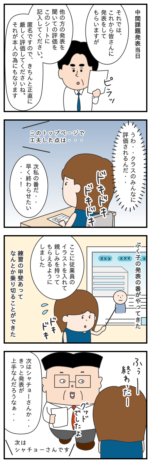 690.中間課題の発表当日/Webデザイナーへの道のり
