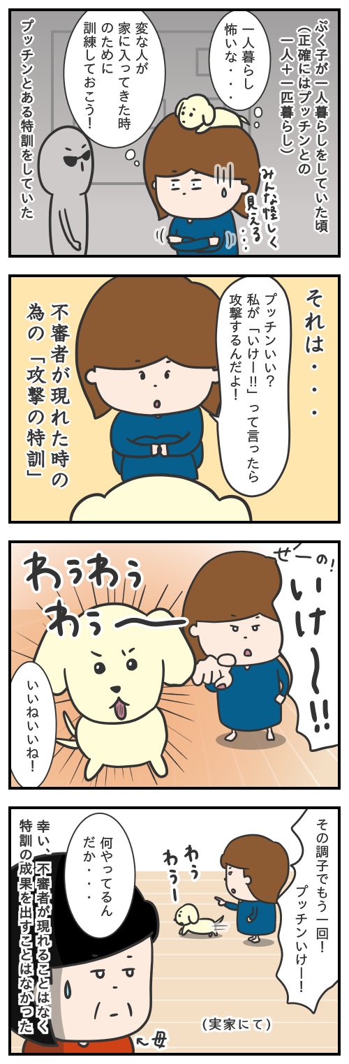 一人暮らしの時に行った愛犬プッチンとの特訓