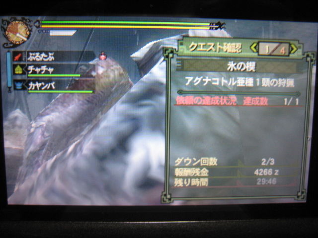Mh3g 亜グナを乱獲します ぷるたぶの日々ゆとり狩り