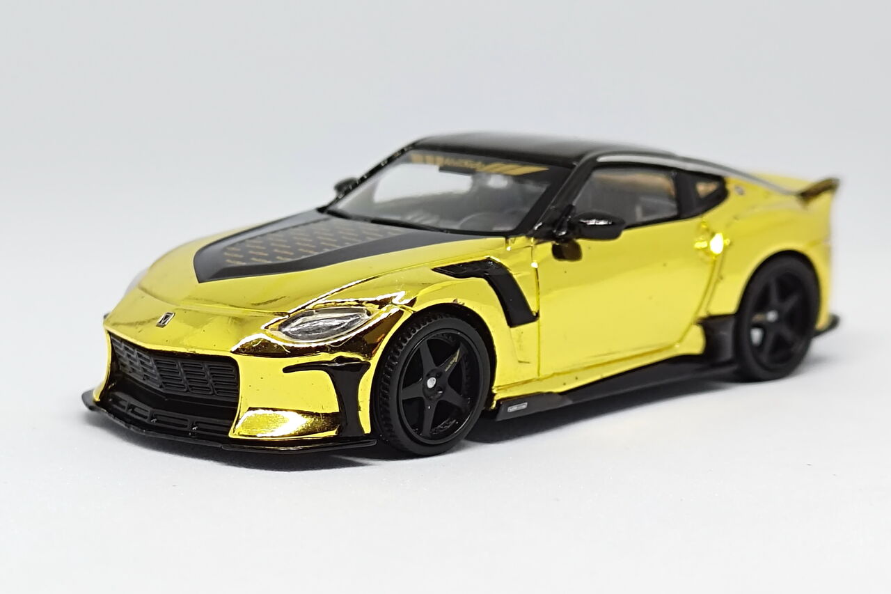 MINI GT 1/64 Nissan Z Veilside FFZ400 Gold Chrome : pumiの