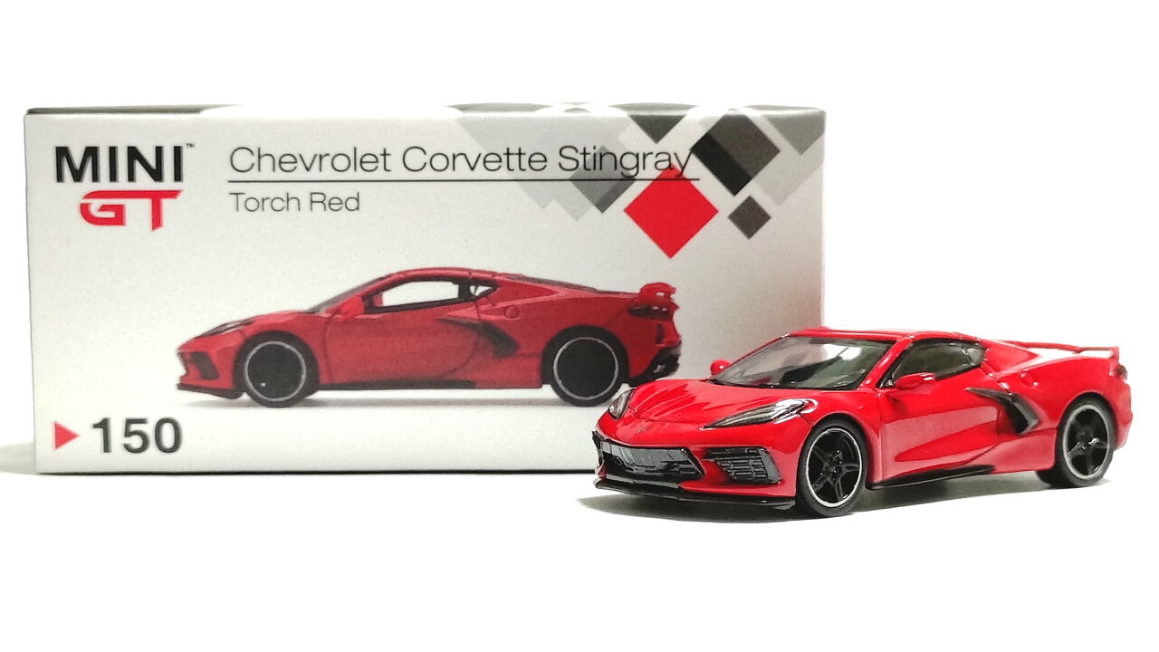 MINI-GT シボレー コルベット C8 レッド 1/64-