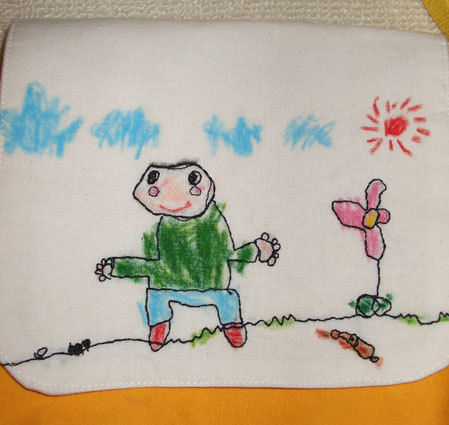 ぷにんぷ妊婦  *ブログで描く我が子の毎日*-通園カバン